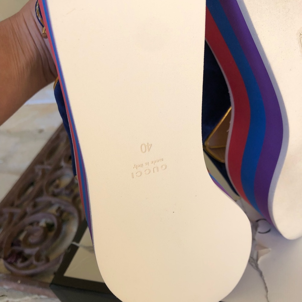 NIB Gucci Softy Velvet women’s platform sz 40 - Picture 4 of 8